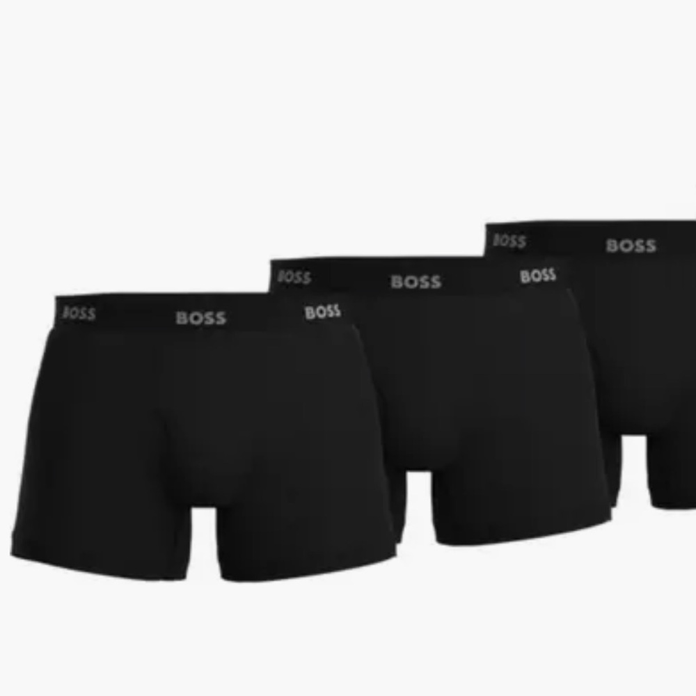BOSS 3-Pack Authentic Cotton Boxer Briefs